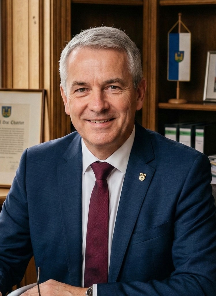 Porträt: Bürgermeister Thomas Meier, Stadt Musterhausen